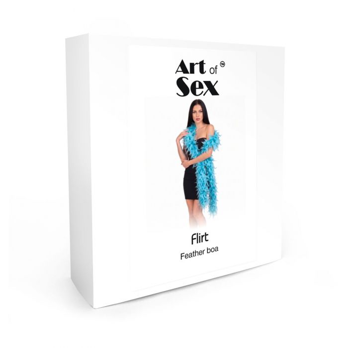 Боа з пір’я Art of Sex, довжина 2 метри, колір блакитний
