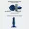 Дилдо з вібрацією Strap-On-Me FINGERING & VIBRATING DILDO - M - BLUE, з манливим рухом
