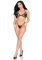 Комплект Leg Avenue Fishnet Bra Top and G-String Panty One Size Black