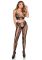 Комплект Leg Avenue Net & Lace Crop Top and Tights One Size Black