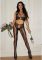 Комплект Leg Avenue Net & Lace Crop Top and Tights One Size Black