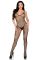 Бодістокінг Leg Avenue Crotchless Fishnet Bodystocking One Size Black
