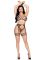 Комплект Leg Avenue Net Bra Top, String & Harness Set One Size Black