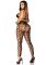 Комплект Leg Avenue Crop Top & Crotchless Tights One Size Black